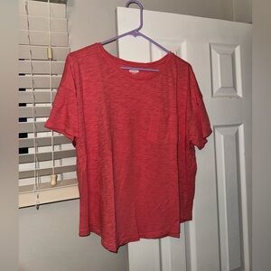 Old Navy Women's Red Short Sleeve Tee